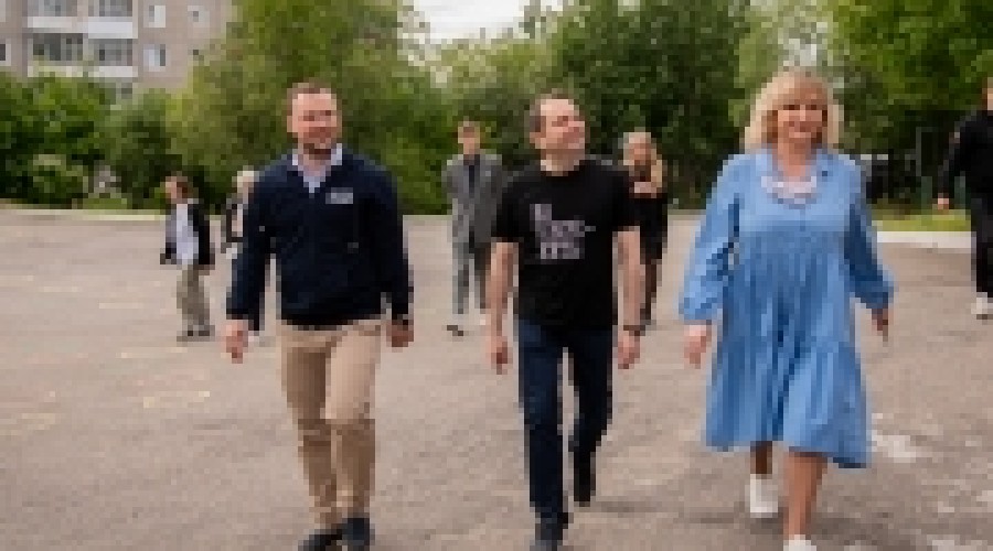 Андрей Чибис и Иван Лебедев осмотрели объекты Первомайского округа