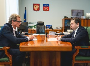 Губернатор Андрей Чибис провёл рабочую встречу с главой ФНС России Даниилом Егоровым 