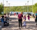 Семеновское озеро в Мурманске превратилось в пляж
