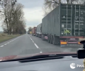Пробка из фур на польско-украинской границе растянулась на 53 километра