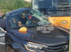 Два человека пострадали в ДТП с автобусом в Мурманске