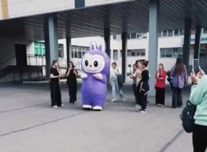 Девушка пришла на выборы губернатора Новгородской области в костюме Лабубу