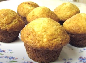 Маффины с голубикой и мускатным орехом 