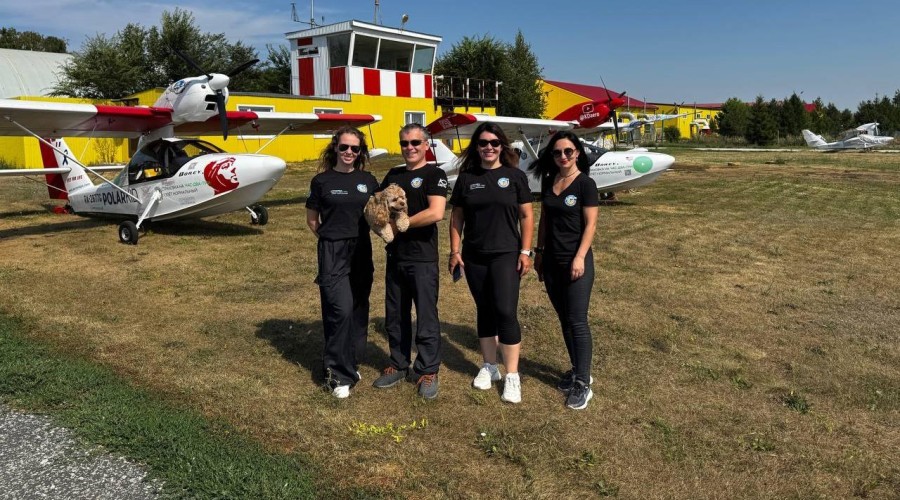 Собака-летчица вместе с командой пролетит на самолете-амфибии от Мурманска до Чукотки